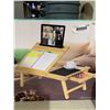 Image 3 : Bird Rock Multi-Tasking Bamboo Lap Tray Adjustable w/ drawer