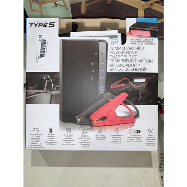 Touring Items Type S Jump Starter & Power Bank w/ Case