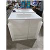 Image 1 : Single Sink Bathroom White Vanity 1 Door and 3 drawer Cabinet w/ White top 31"w x 19"d x 29"h