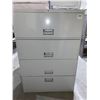 Image 1 : Letter Size 4 Drawer Metal File Cabinet 36"w x 18"d x 53"h