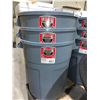 Image 1 : Rubbermaid Roughneck Garbage Bins W/ NO lids Lot of 3