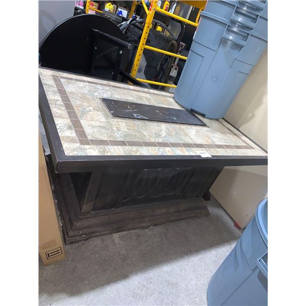 Aluminum Propane Outdoor Firepit table W Lid