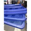 Image 2 : Lot of 6 Plastic Stoarage bins w/ lids 9" x 15"