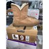 Image 1 : Kirkland Ladies Sheepskin Boots Size 9 Chestnut See pics for Small tear in back top of boot