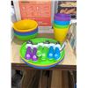 Image 1 : Munchkin Kids Dish Set w/ Utensils (NO yellow)