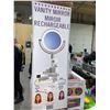 Image 2 : Rechargeable LED Lighted 2 sided Vanity Mirror with magnifier mirror