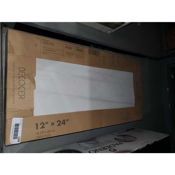 Decocer "Glaw" Dolomite Blanco Glazed Porcelain Tiles 12"x24" - 6pc