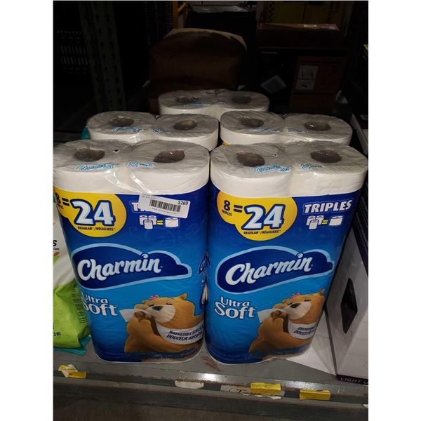 Charmin Ultra Soft Bathroom Tissue 8 Triple Rolls per pack - 5 packs
