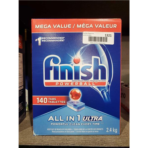 Finish Powerball Dishwasher Tabs - 140 Count/2.4Kg