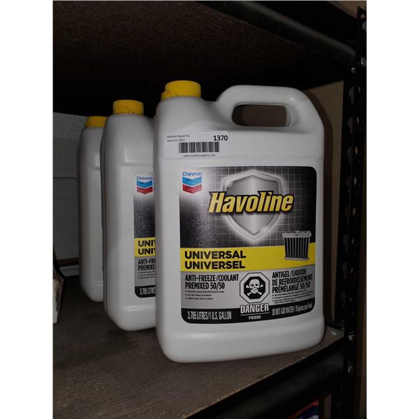 Havoline Universal Antifreeze/Coolant Premixed 50/50 3x3.78L