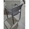 Image 2 : Grey Upholstered Stationary Office Chair