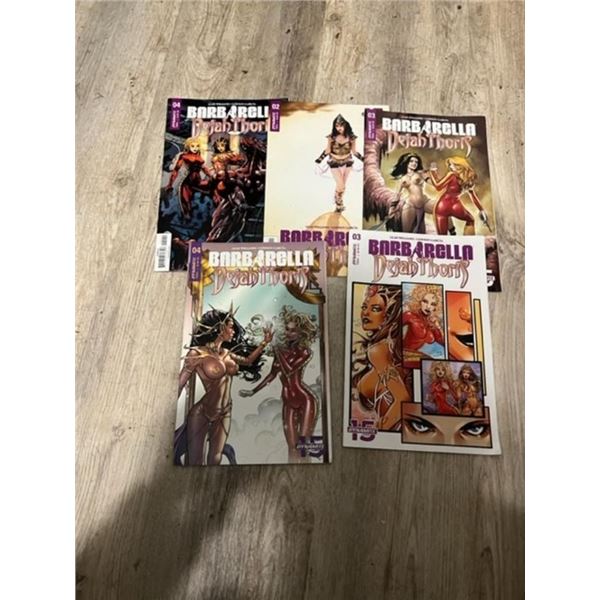 Barbarella Dejah Thoris #2, 3 (2 COVERS), 4 (2 COVERS) NM 2019 Dynamite
