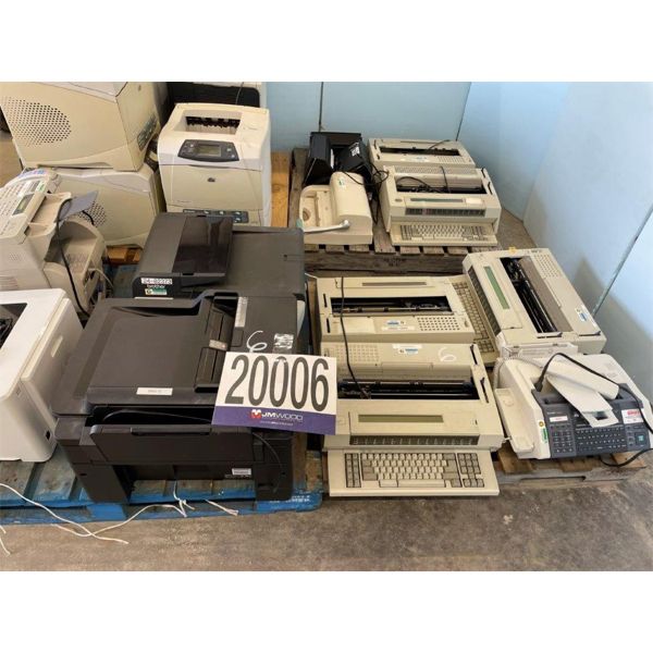 SPIRAL BINDING SYSTEM, SCANNERS, PRINTERS, FAX MACHINE, TYPEWRITERS