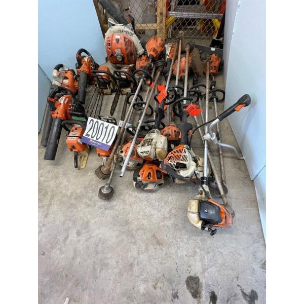 CHAIN SAWS, GRASS BLOWERS, GRASS TRIMMERS