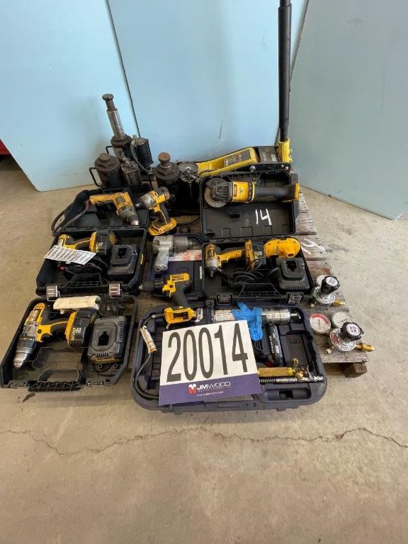 GREASE PUMP, GREASE GUN, GRINDER, IMPACT WRENCHES, HYDRAULIC JACK