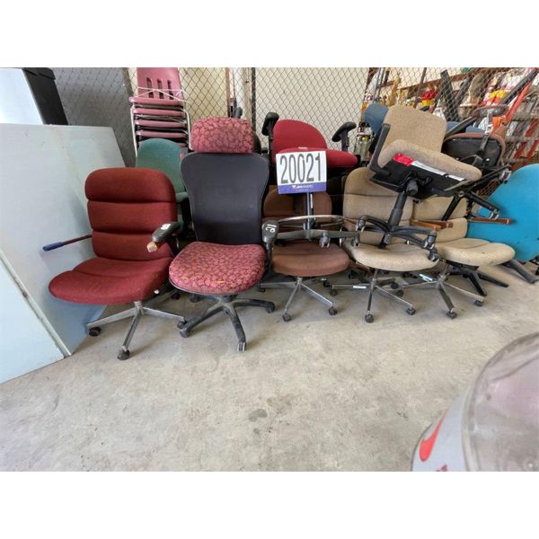 MIS OFFICE CHAIRS AND DESKS, FILE CABINETS