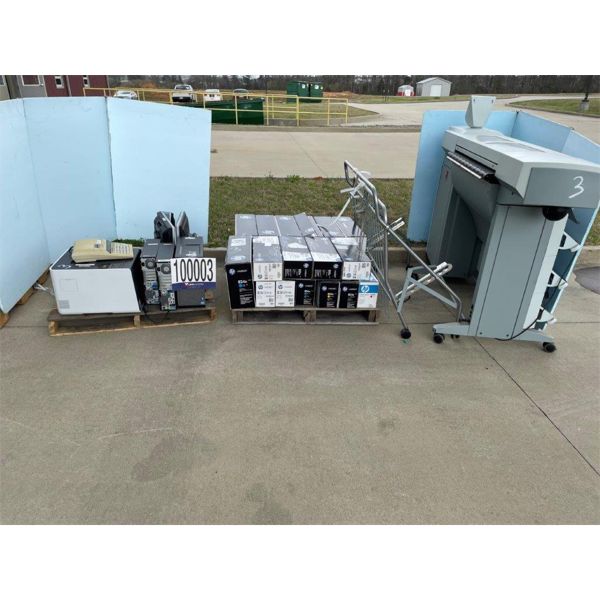 PLOTTER, MONITORS, CPUs, CALCULATORS, INK CARTRIDGES