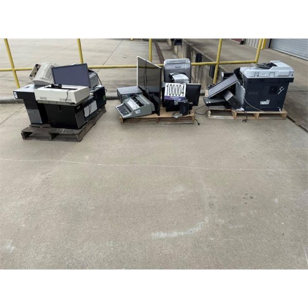 MICRO-FILM/FICHE READER, TELEVISION, PRINTER, TYPEWRITER, SHREDDER, CAMERA, MONITOR, NETWORK HUB, NE