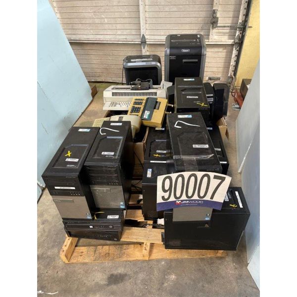 CPUs, CALCULATORS, TYPEWRITERS, SHREDDERS