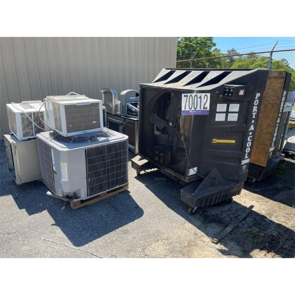 A/C UNIT, EVAPORATIVE COOLING FANS, A/C WINDOW UNITS