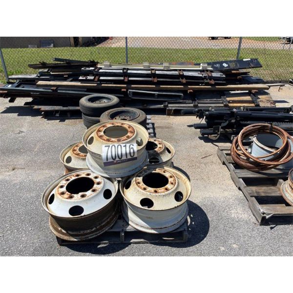 STEP BOARDS, RIMS, TIRES, TRUCK SIDES, TRUCK REAR END