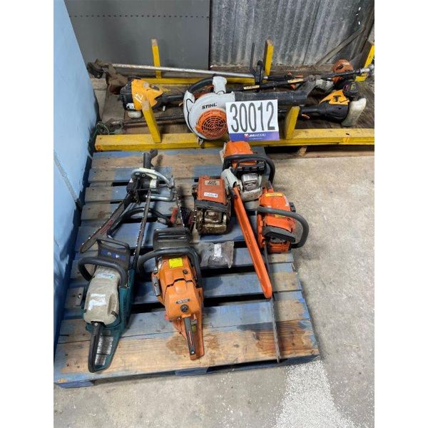 CHAIN SAWS, GRASS TRIMMERS