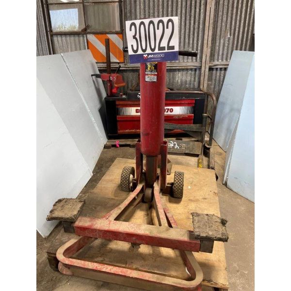 TIRE CHANGING MACHINE, END LIFT, WHEEL DOLLY J.M. Wood Auction