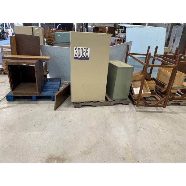 MISC OFFICE CHAIRS, DESKS, TABLES, FILE CABINETS