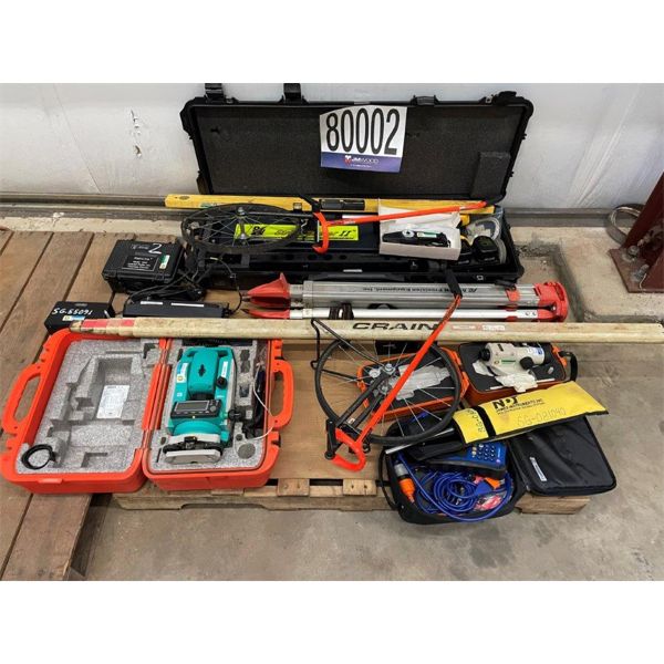 LEVELS, TOTAL STATION, FLOW METER, PAVEMENT MARKER, ENGINE DIAGONSTIC ANALYZER, RETROREFLECTOMETER, 