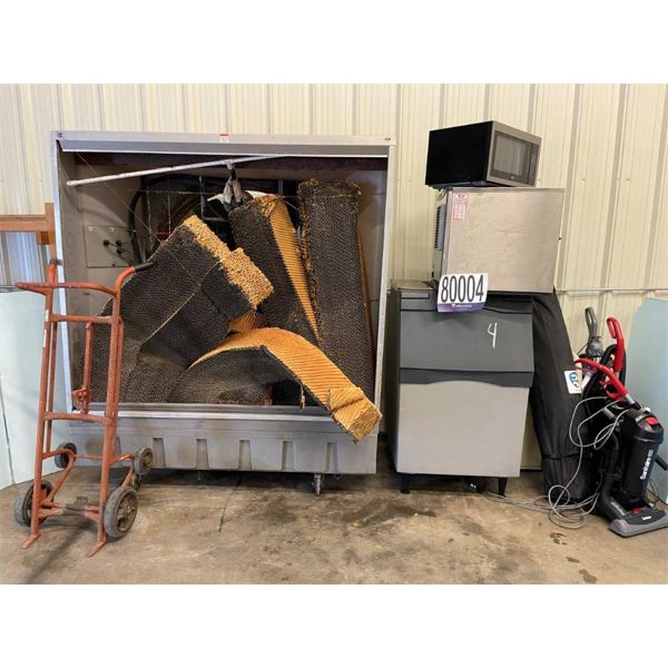 VACUUMS, AC UNIT, CANOPY, ICE MACHINE, FAN, MICROWAVE