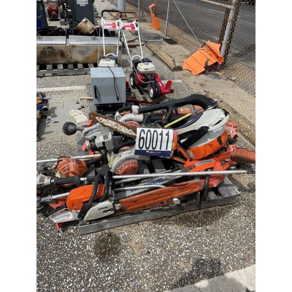 GRASS BLOWERS, GRASS TRIMMERS, CHAIN SAWS,
