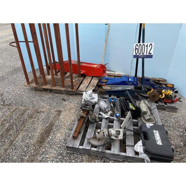 JACKS, RIVET GUN, REFRIGERANT LEAK DETECTOR, SANDBLASTING MACHINE, PAINT GUN, CUTTING TORCH, BAND SA