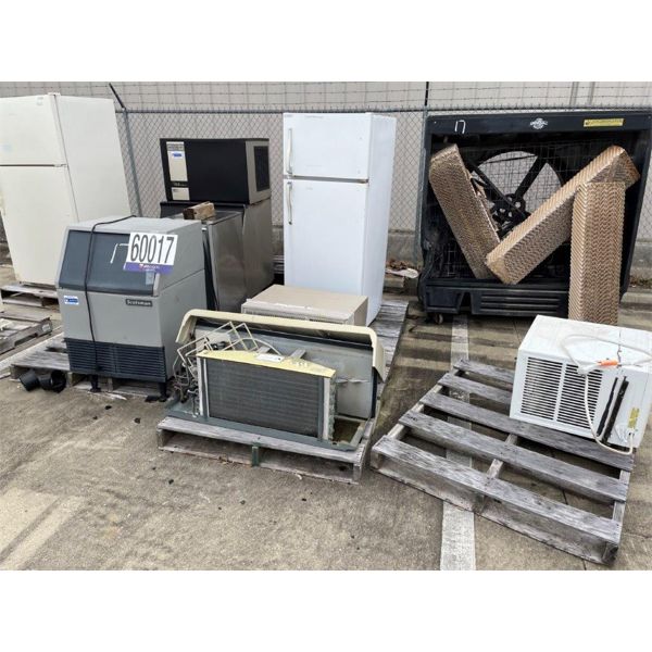 REFRIGERATORS, ICE MACHINES, A/C WINDOW UNITS, COOLING FAN
