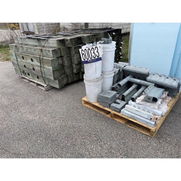 GUARDRAIL WOOD POST, GUARDRAIL PLATES