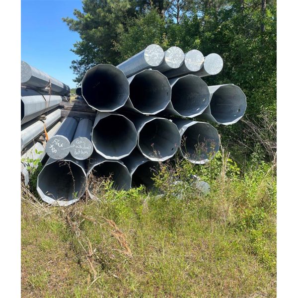 GALVANIZED STEEL LIGHT POLES