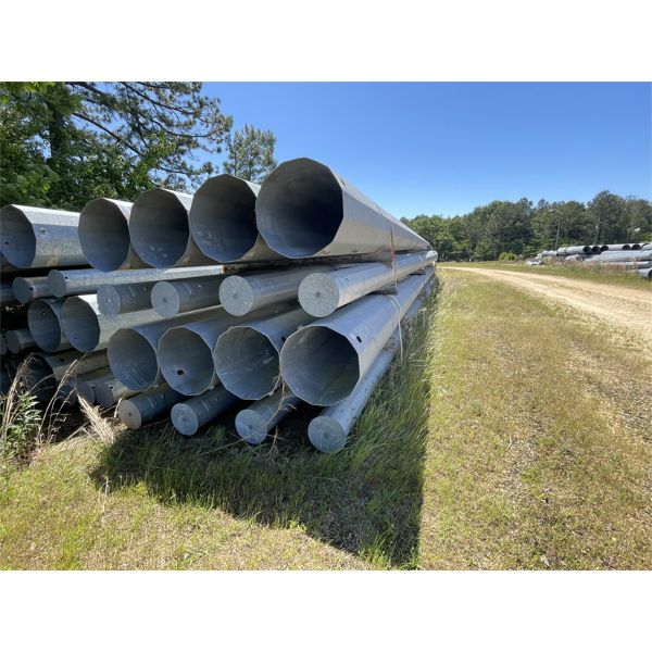 GALVANIZED STEEL LIGHT POLES