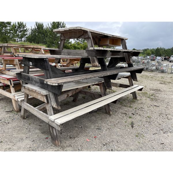 (3) PICNIC TABLES