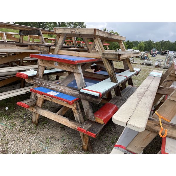 (3) PICNIC TABLES