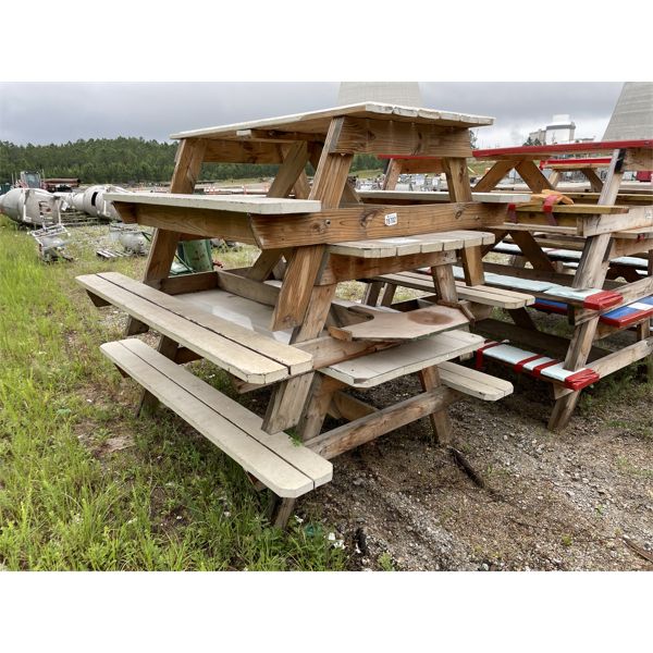 (3) 8' PICNIC TABLES