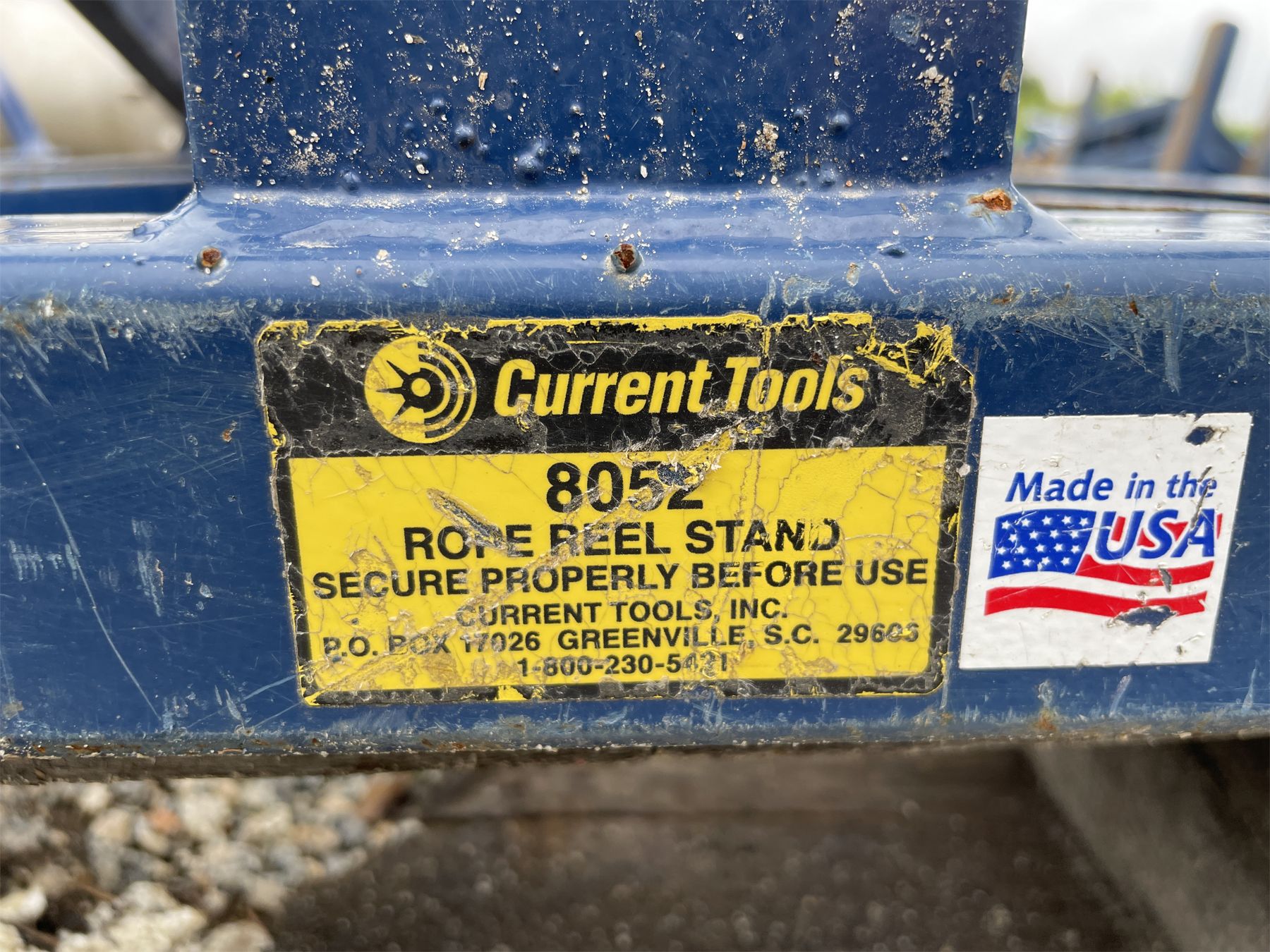 Current Tools Sc CURRENT TOOLS 8052 ROPE REEL STAND - J.M. Wood Auction Company, Inc.