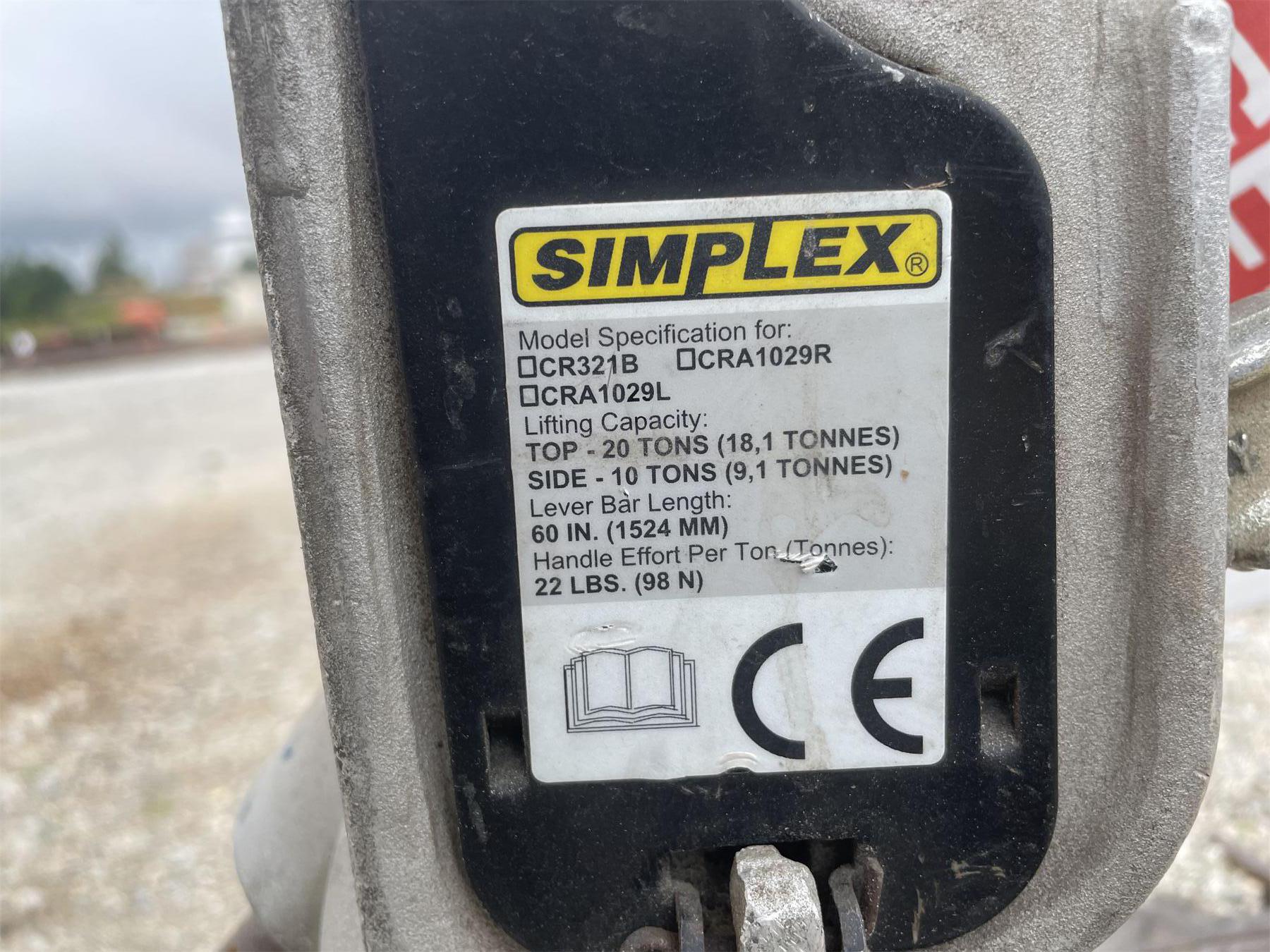 SIMPLEX 20 TON JACK STAND - J.M. Wood Auction Company, Inc.