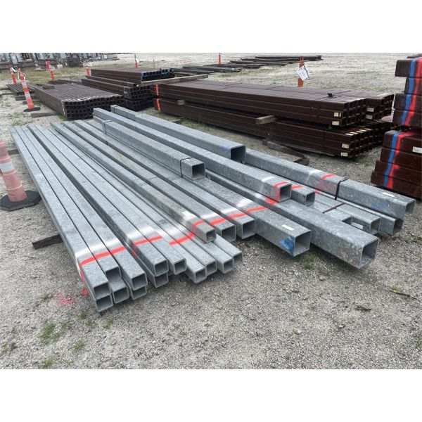 VARIOUS GALVANIZED SQUARE TUBING