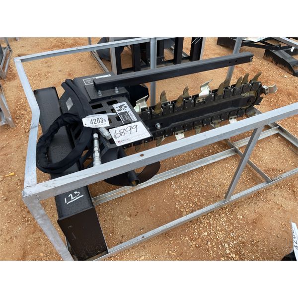 TRENCHER, 48" long, 003-03-40-001, S/N 001700205, fits skid steer loader (B-5)