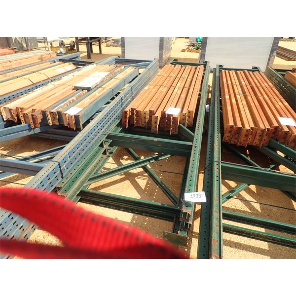 WAREHOUSE PALLET SHELVING, 2 SECTIONS (B-9)