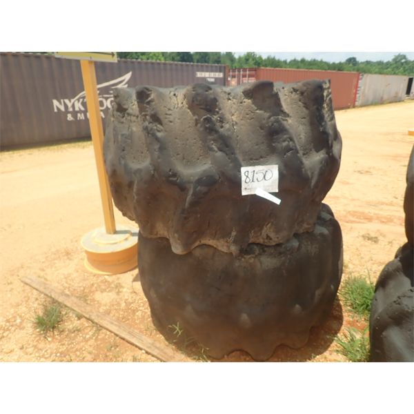 SKIDDER TIRES & RIMS, 2 ea (C-2)