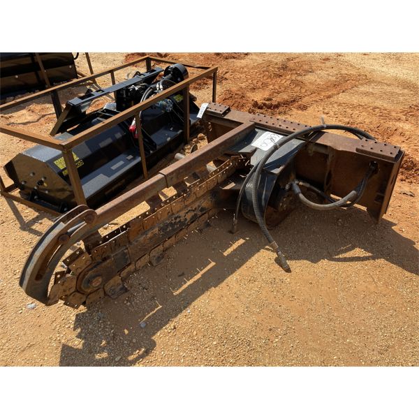 TRENCHER, 60" long, fits skid steer loader 