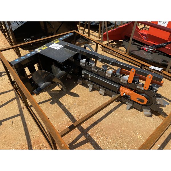 TRENCHER, 48"L, fits skid steer loader (B5)