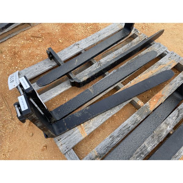 1 PAIR FORKLIFT TINES, 48" (B5)
