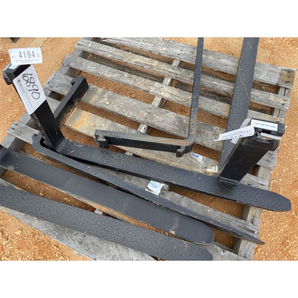 1 PAIR FORKLIFT TINES, 48" (B5)
