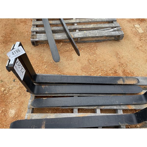 1 PAIR FORKLIFT TINES, 48" (B5)
